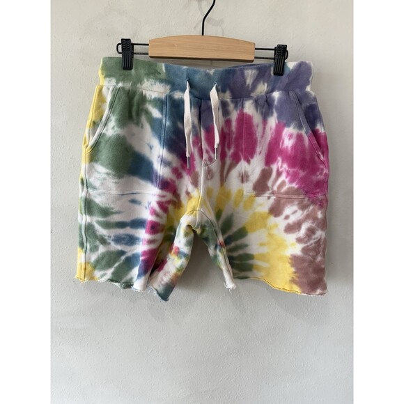 NSF Pants - NSF Shorts Womens Small S Multicolor Tie Dye Sweat Lounge Summer Pink Casual